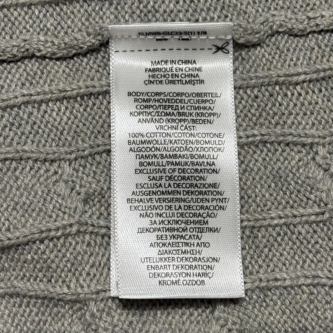 XL 폴로랄프로렌 블랙 포니 브이넥 케이블 니트 조끼 상품이미지5