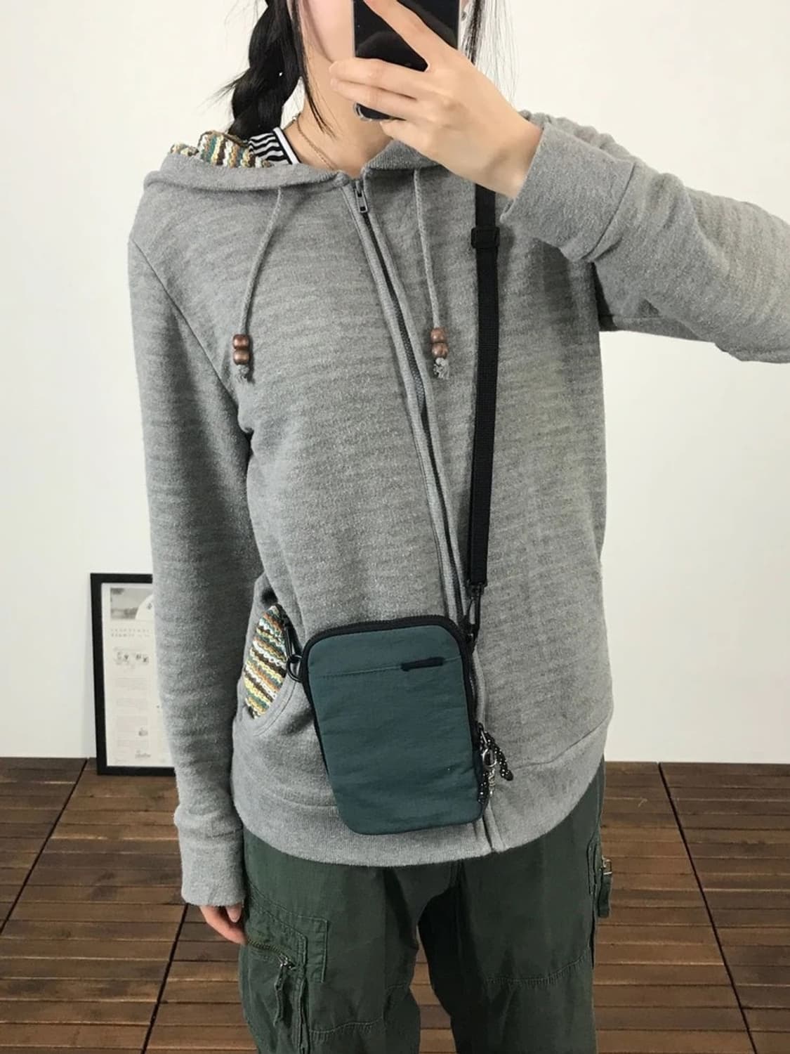 Servadical Striped Lined Zip Hoodie 상품이미지3
