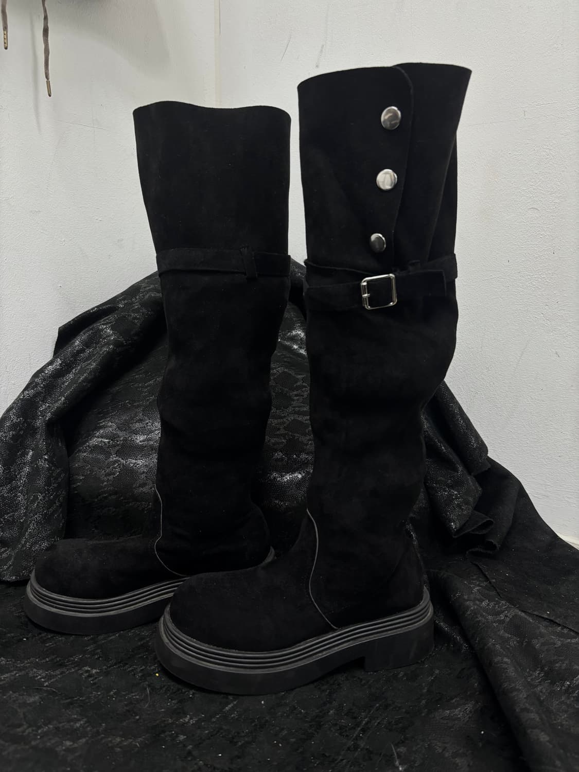 “Vintage”00’s Rare Design Round Long Boo 상품이미지1