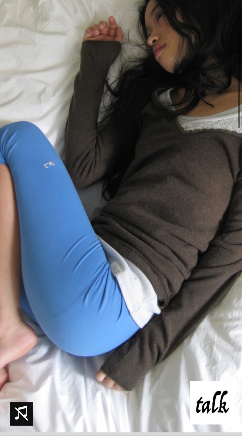 ★[fe.3] half leggings (blue) 상품이미지3