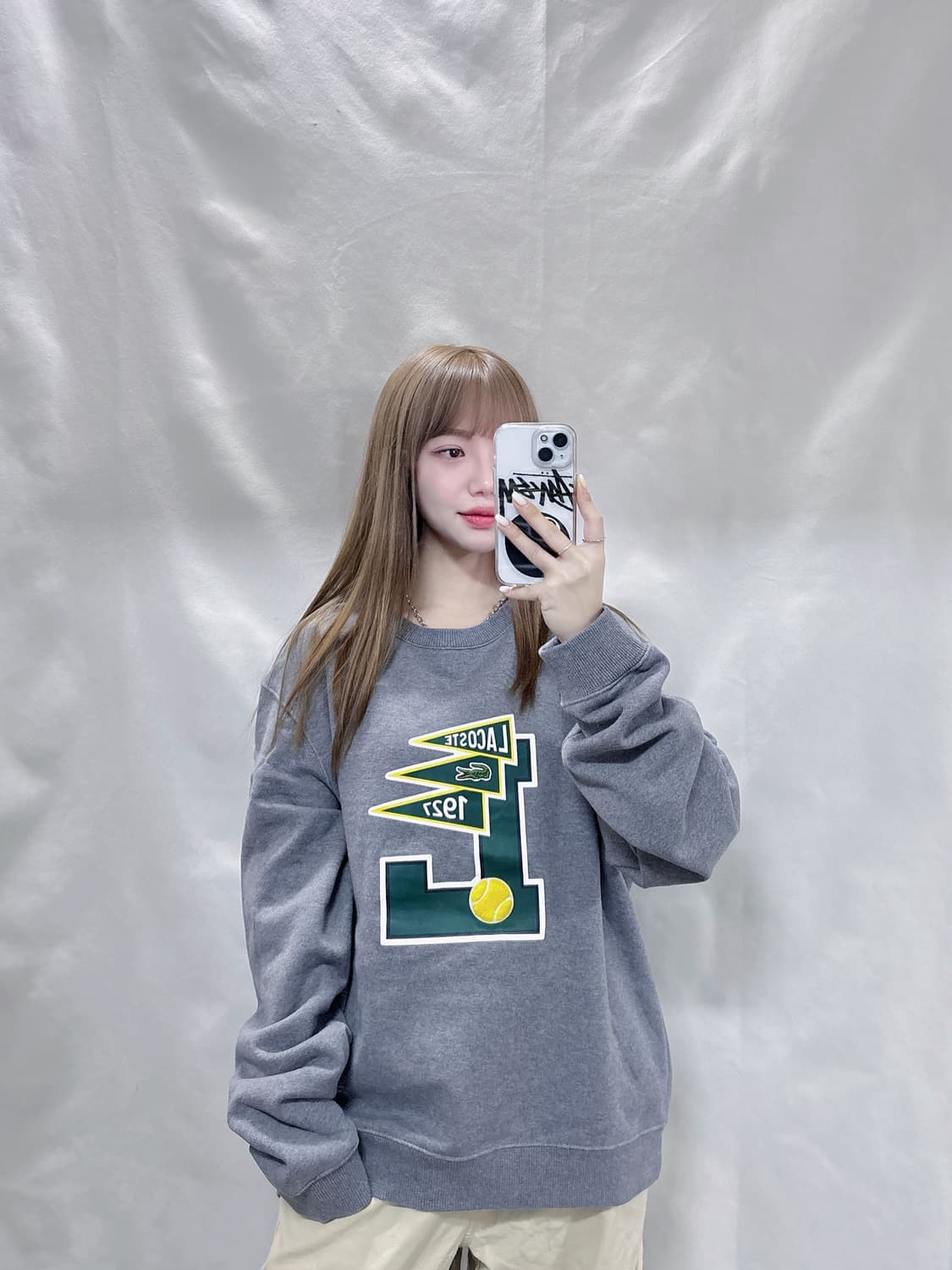 라코스테 테니스로고 맨투맨  상품이미지2