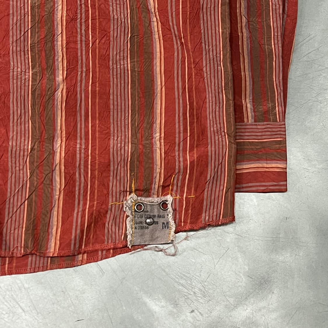  빈티지 패치 프린트 스트라이프 셔츠 y14996 상품이미지4