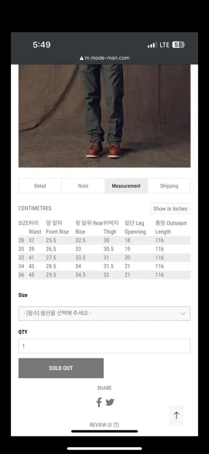 페로우즈 PUPT1 퍼티그 유틸리티 팬츠 올리브 30사이즈 상품이미지4