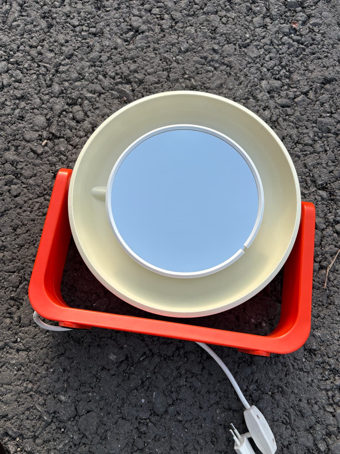 70s 빈티지 Allibert 알리버트 테이블 조명 거울 상품이미지1