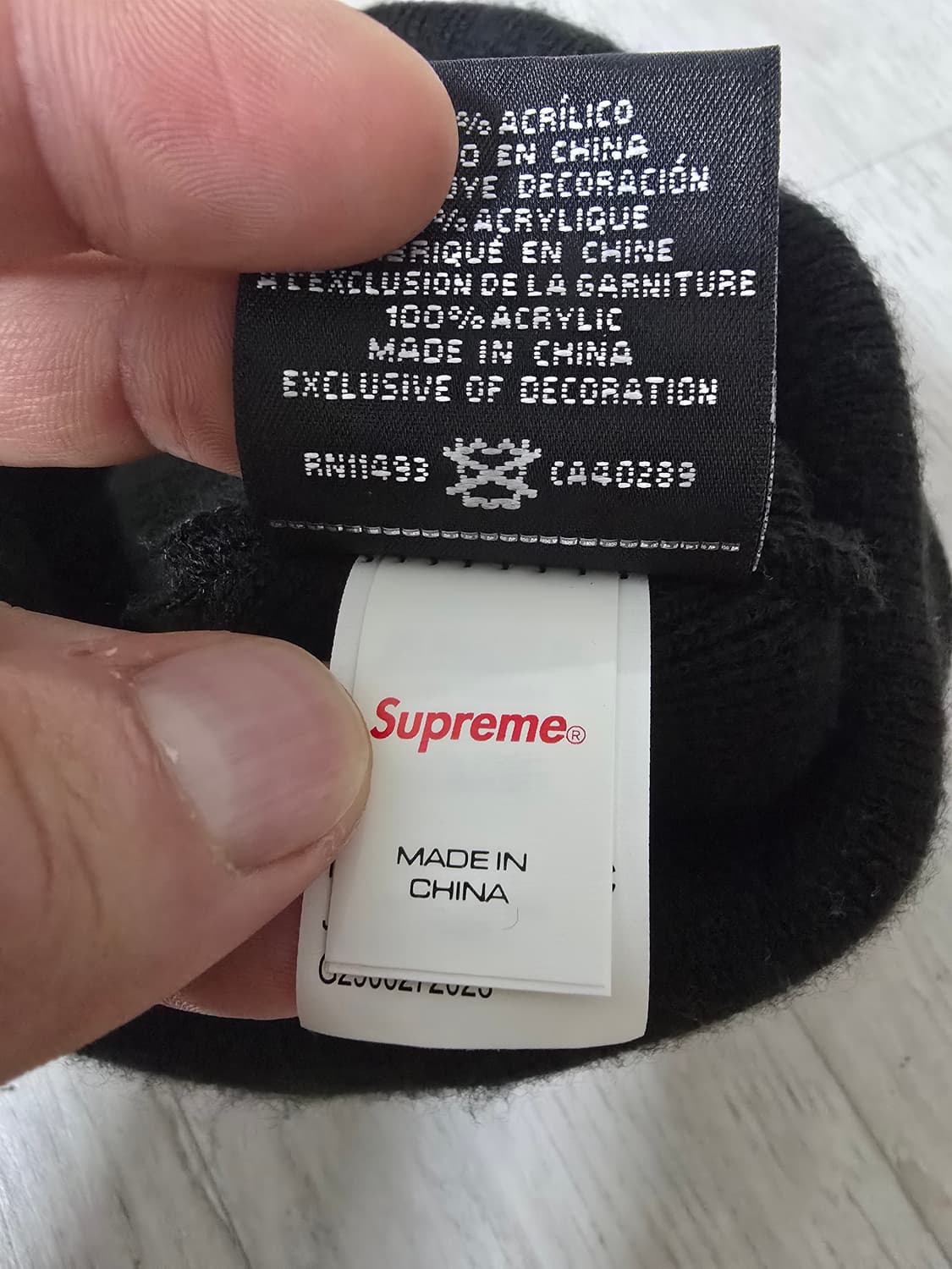 (정품) 슈프림 S로고 비니 블랙 (명품 여자 남자 모자 볼캡 캠프캡) 상품이미지6