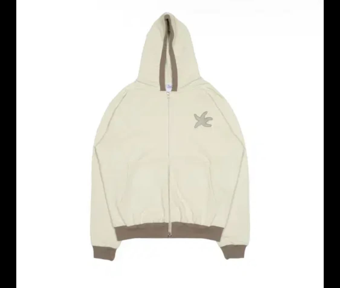 더콜디스트모먼트 더콜디 라인 후드집업 브라운 상품이미지1