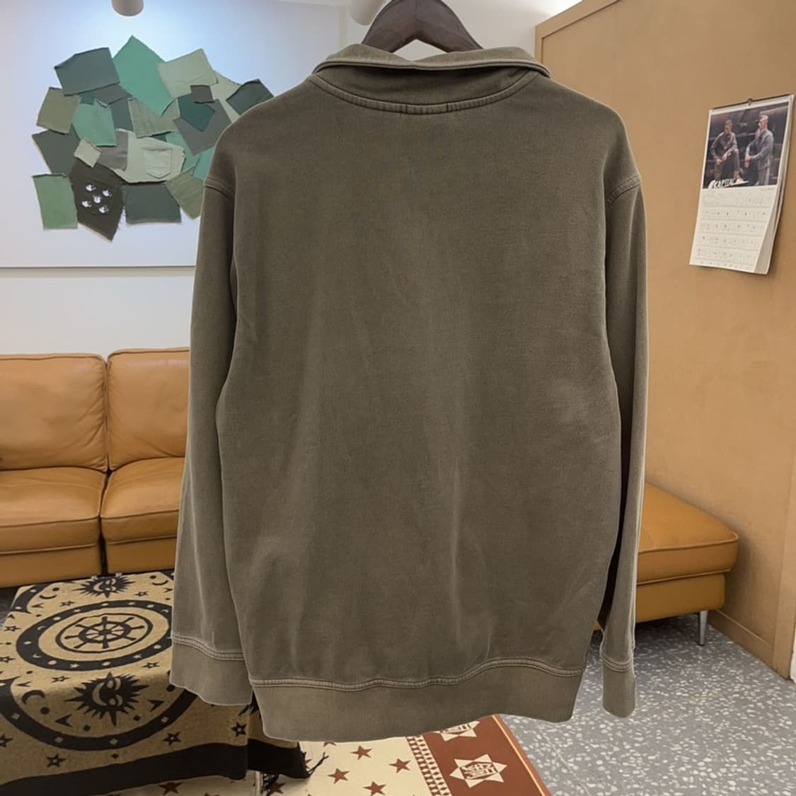 팀버랜드 빈티지 그런지 캐주얼 반집업 맨투맨 L C08611 상품이미지4