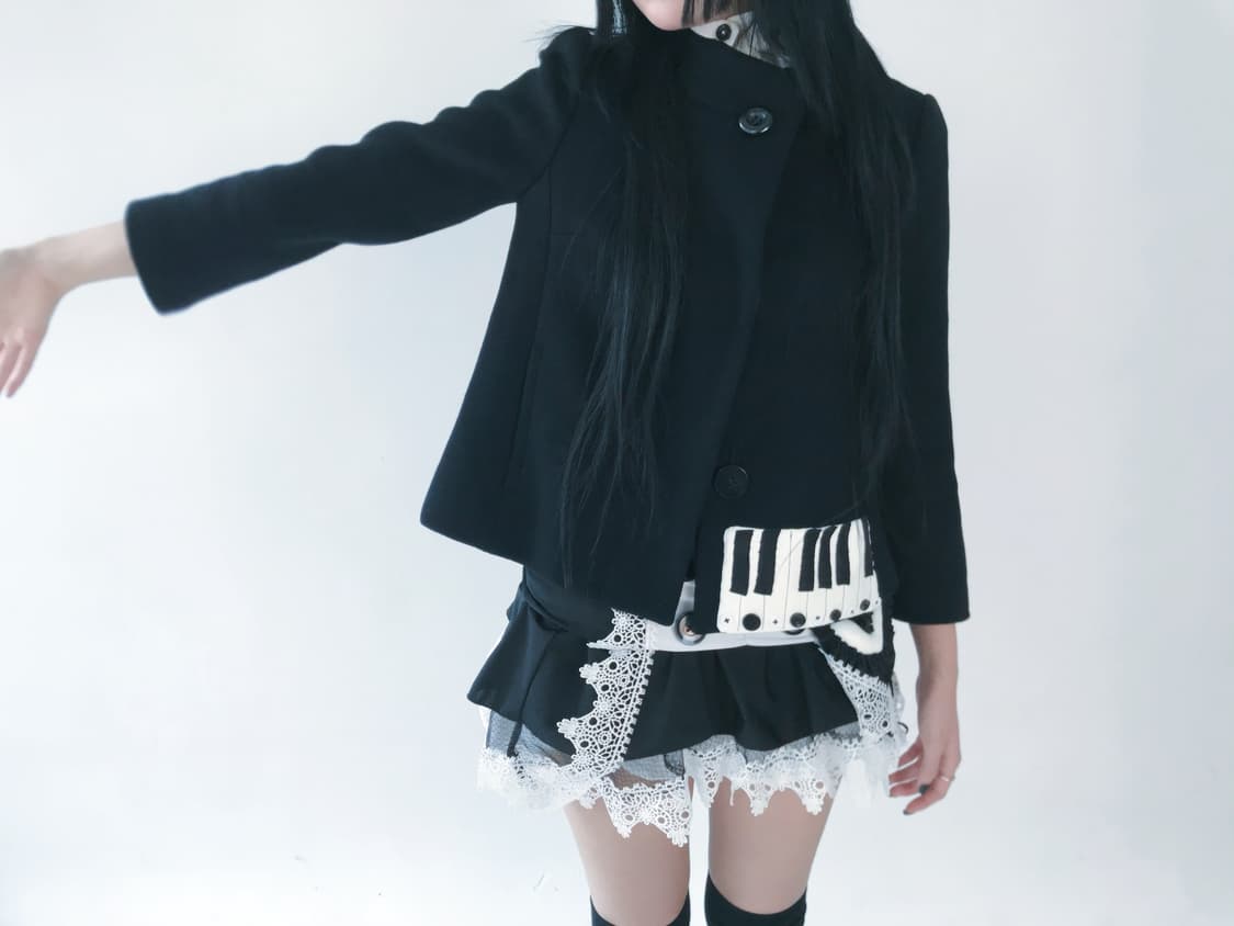 Custom)2D 🎹 simple short wing coat 상품이미지2