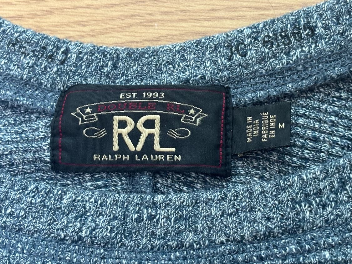 RRL 더블알엘 와플 크루넥 셔츠 니트 M 상품이미지7