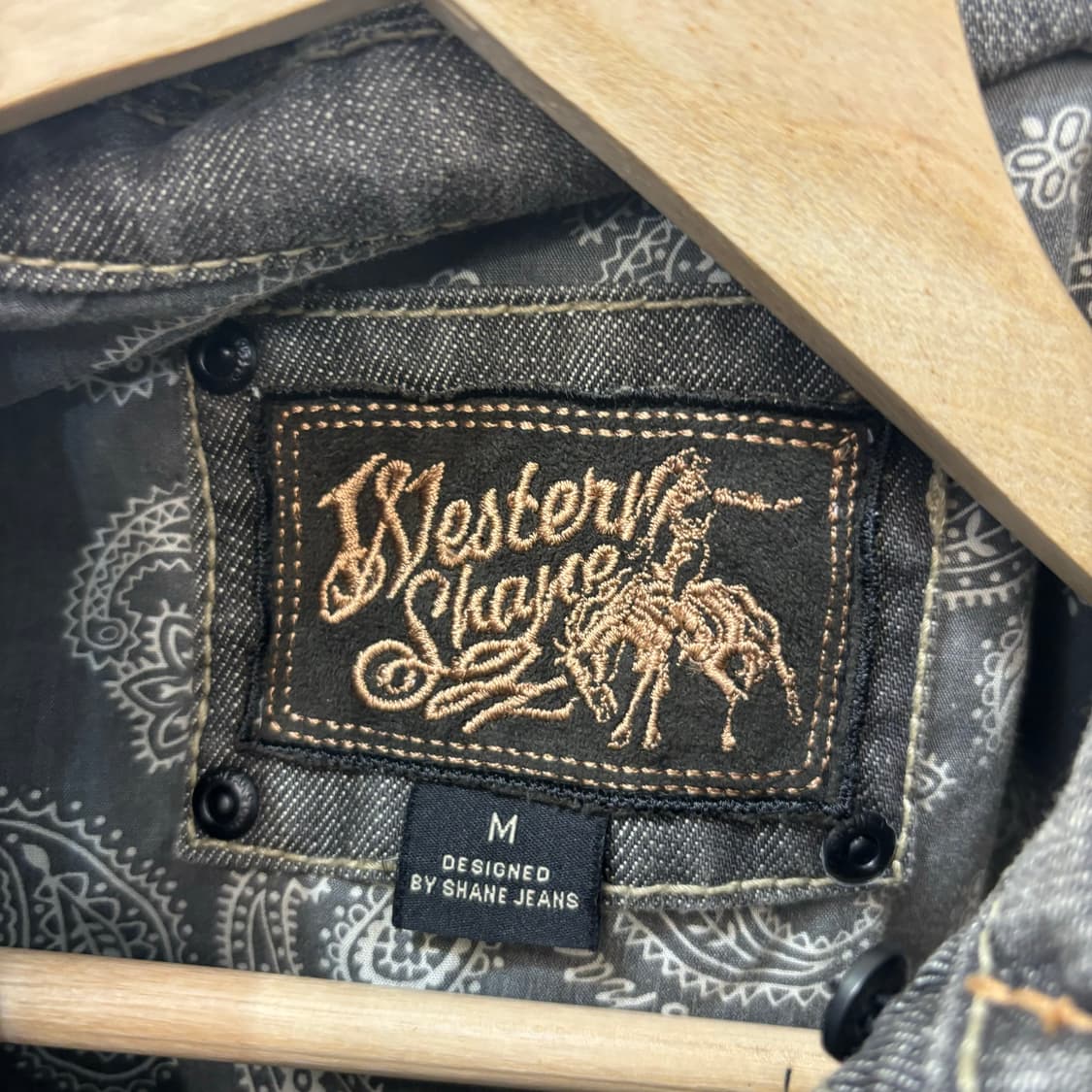 90s Shane Jeans 빈티지 그런지 데님 워싱 자켓 M 상품이미지7