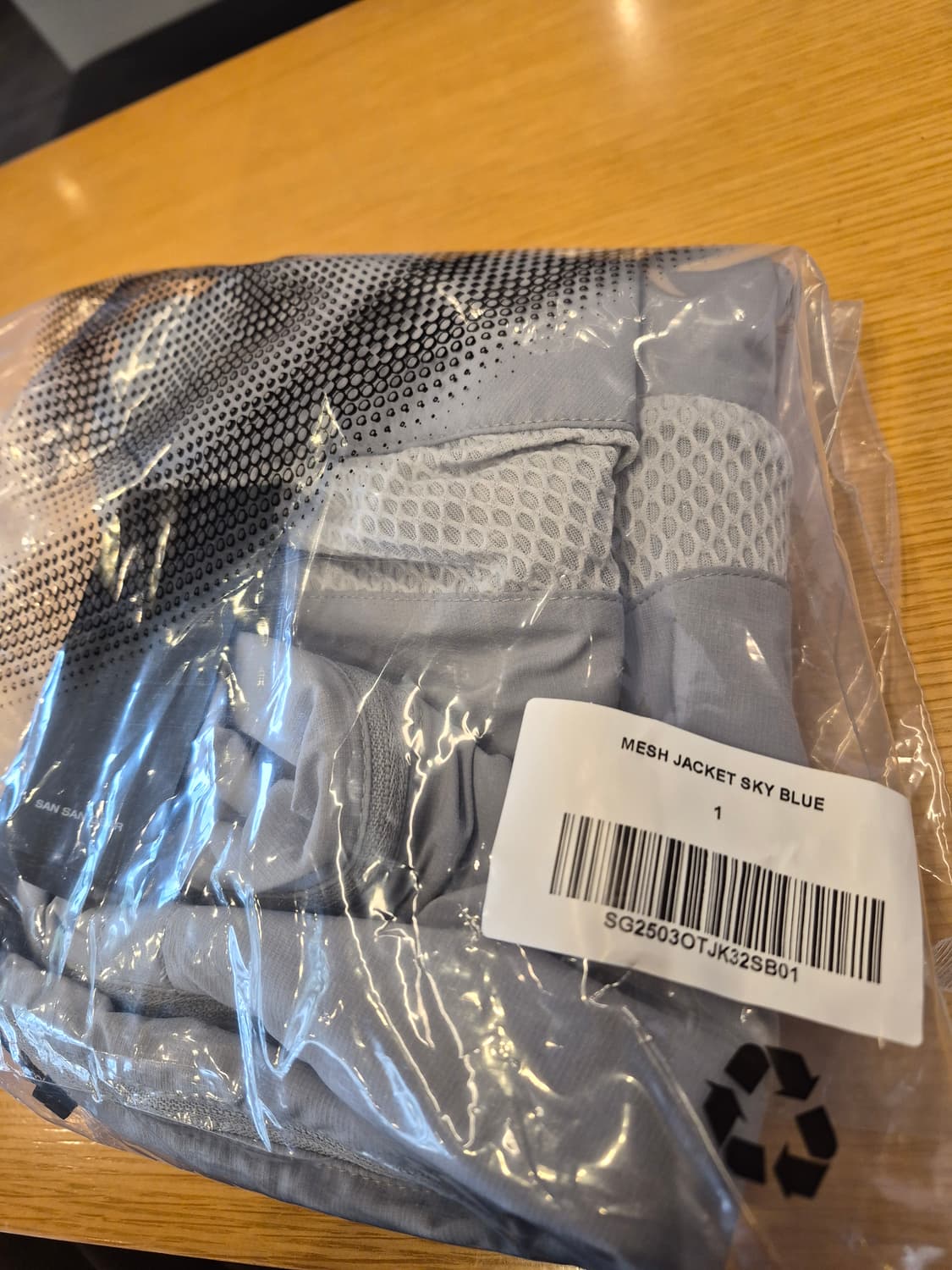 산산기어 메쉬 자켓 스카이블루 - 25SS 상품이미지3