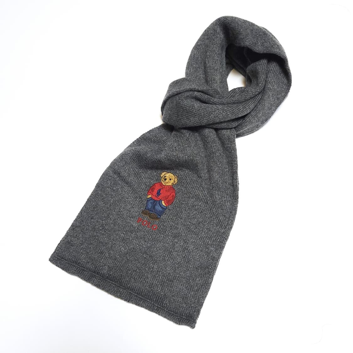 폴로 랄프로렌 베어 머플러 목도리 그레이 상품이미지1