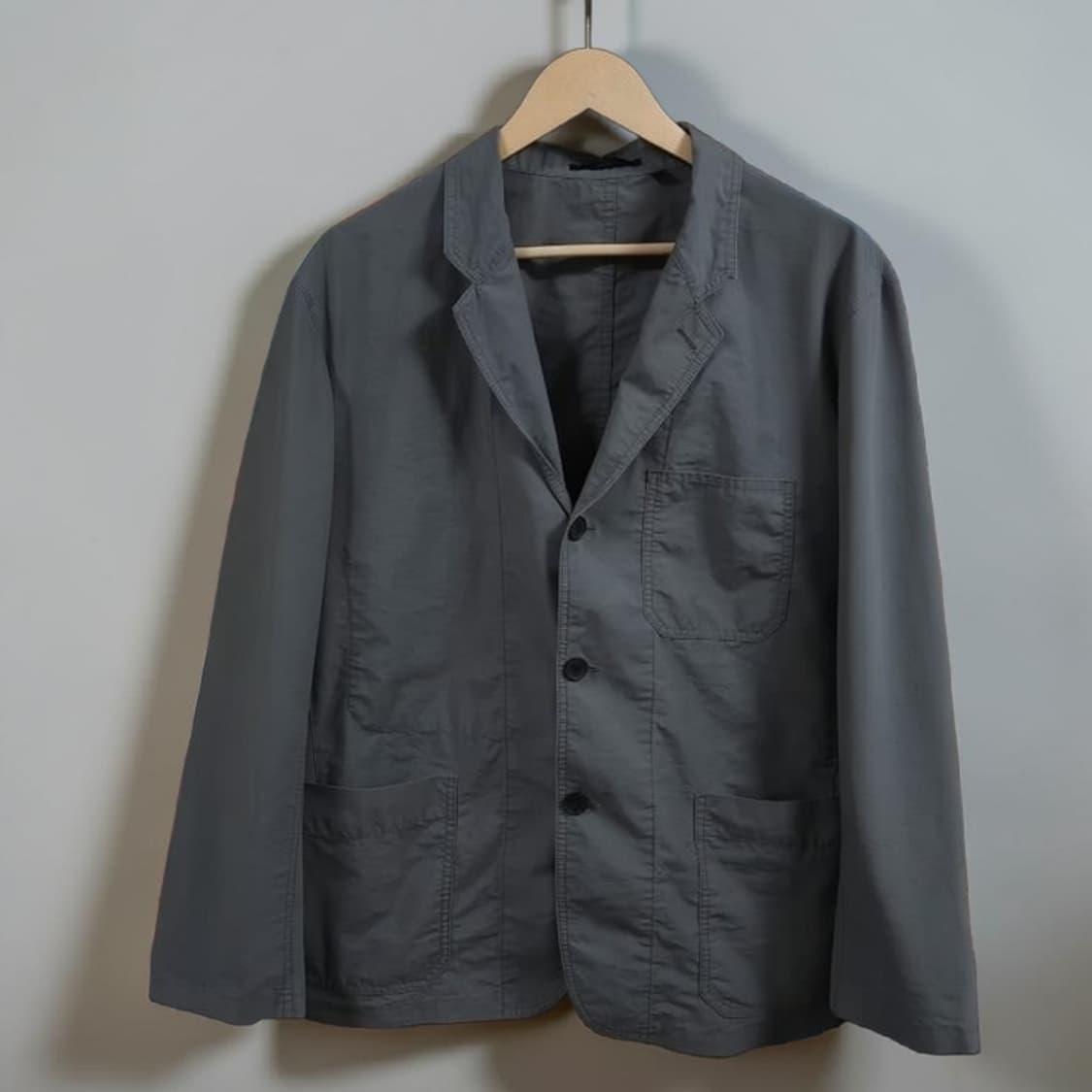 105 유니클로 여름 자켓 카키그레이 상품이미지1