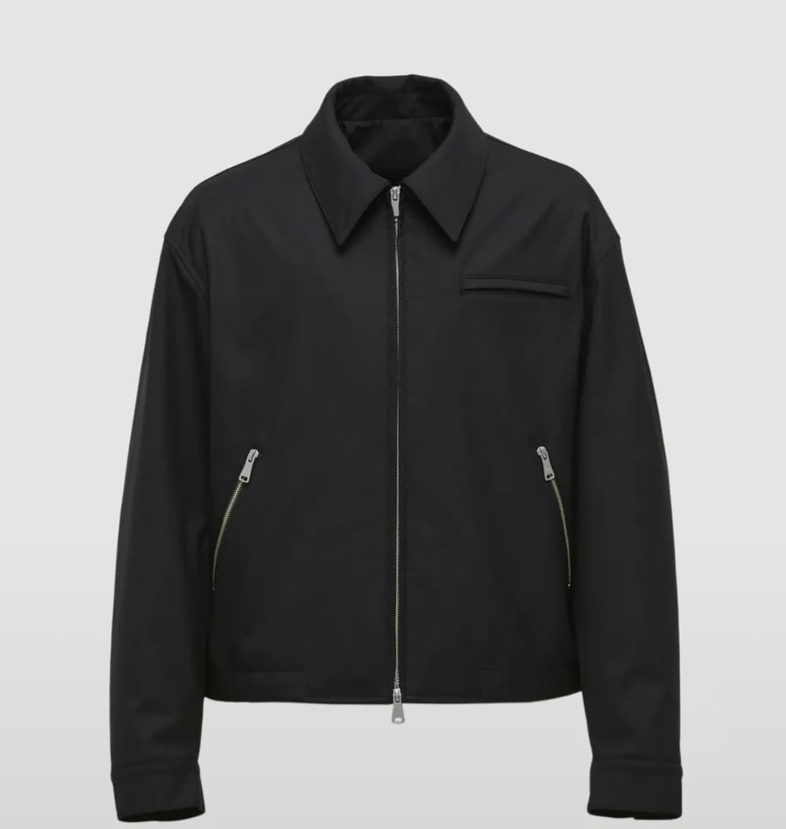 쿠어 스티프 울 블렌디드 집업 자켓 WOMEN FREE 상품이미지1