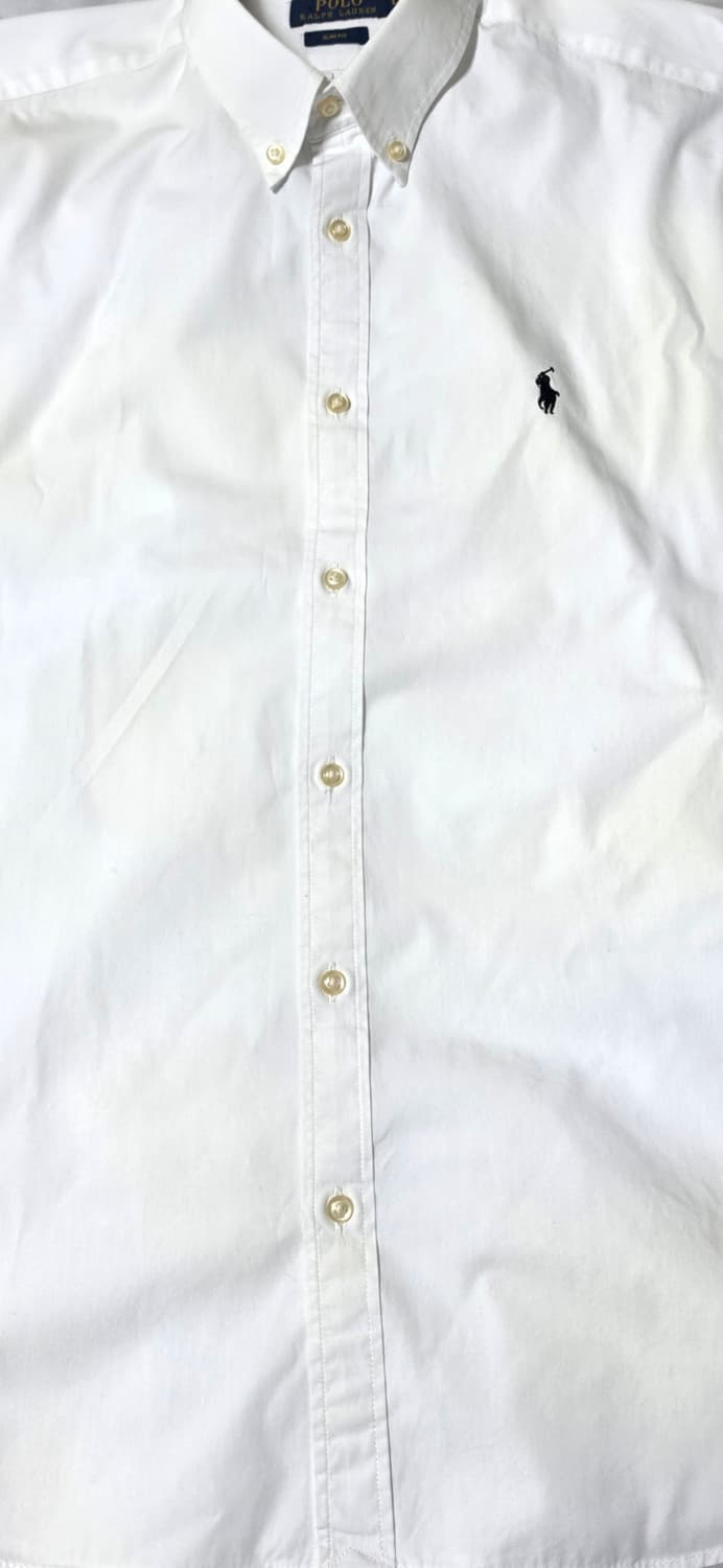 폴로 랄프로렌 화이트 슬림핏 셔츠 L 상품이미지5