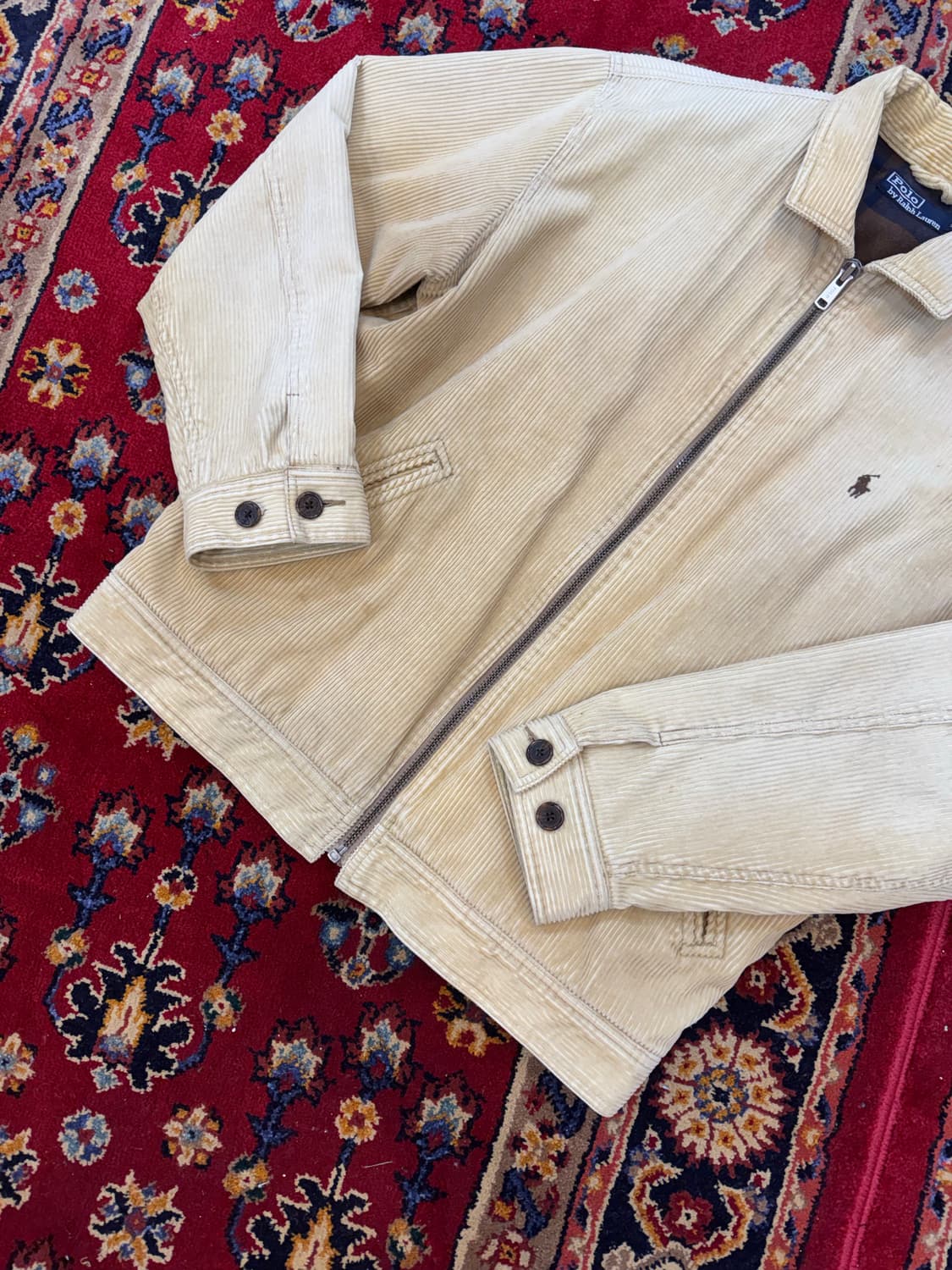 폴로 랄프로렌 코듀로이 블루종 베이지 국내 정품 상품이미지6