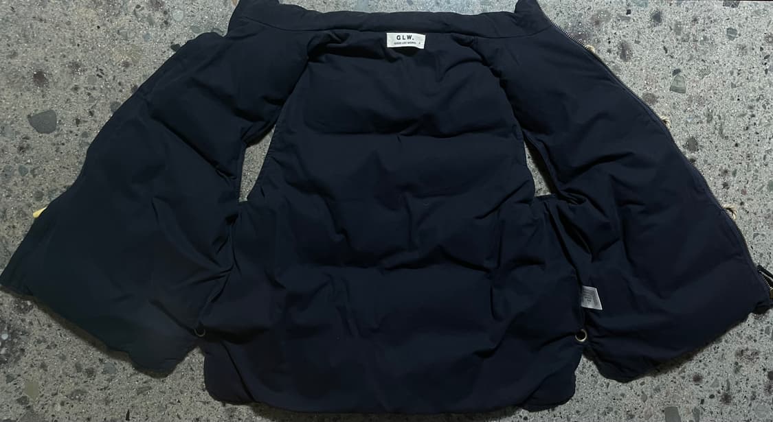 굿라이프웍스-오버사이즈 더플 패딩(네이비) 상품이미지2