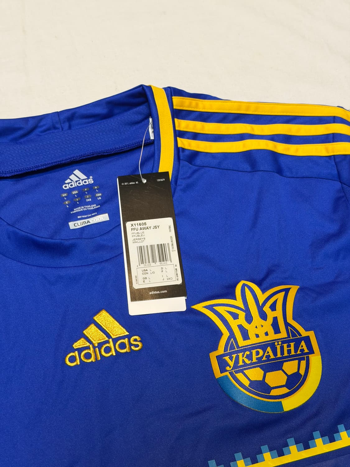 아디다스 12-13 우크라이나 국대 어웨이 유니폼 새상품 상품이미지3