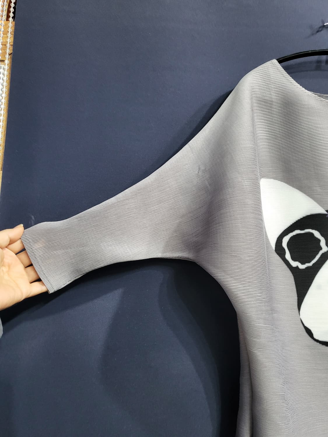 프렌치 불독 모티브 플리츠 상품이미지3