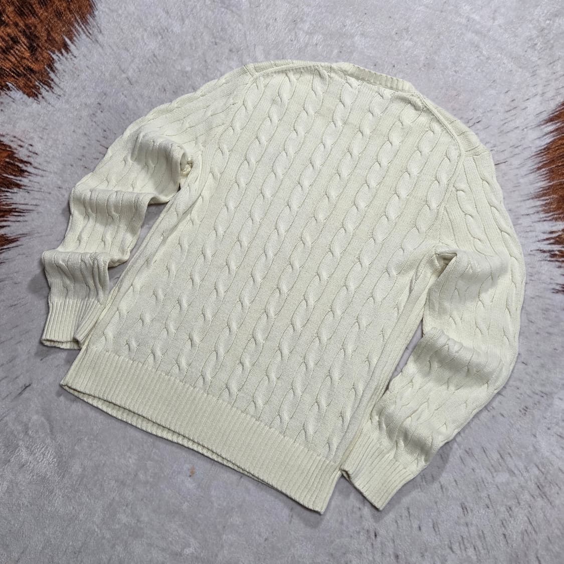 폴로 랄프로렌 아이보리 케이블 니트 상품이미지4