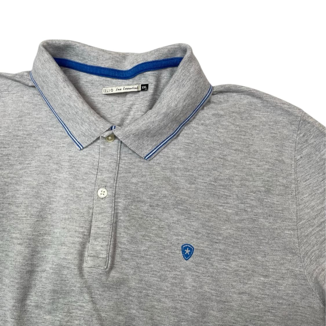 셀리오 Celio 그레이 자수로고 반팔 카라티 XXL 상품이미지5