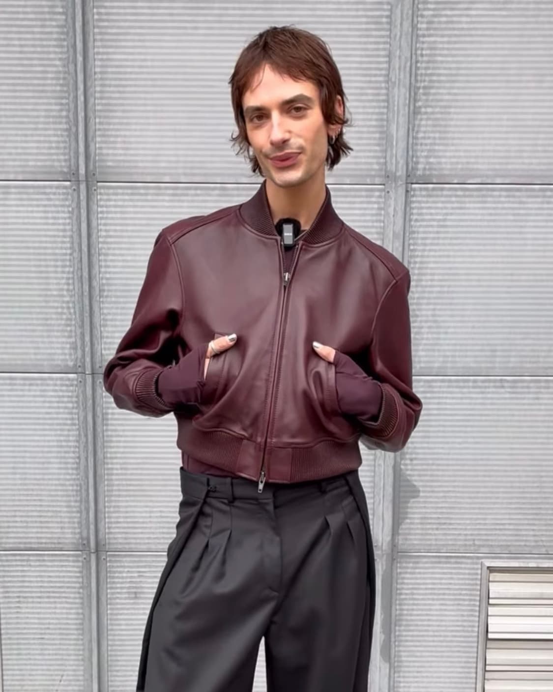 [M]H&M 에이치앤엠 스튜디오 레더 보머 레더 자켓 상품이미지3