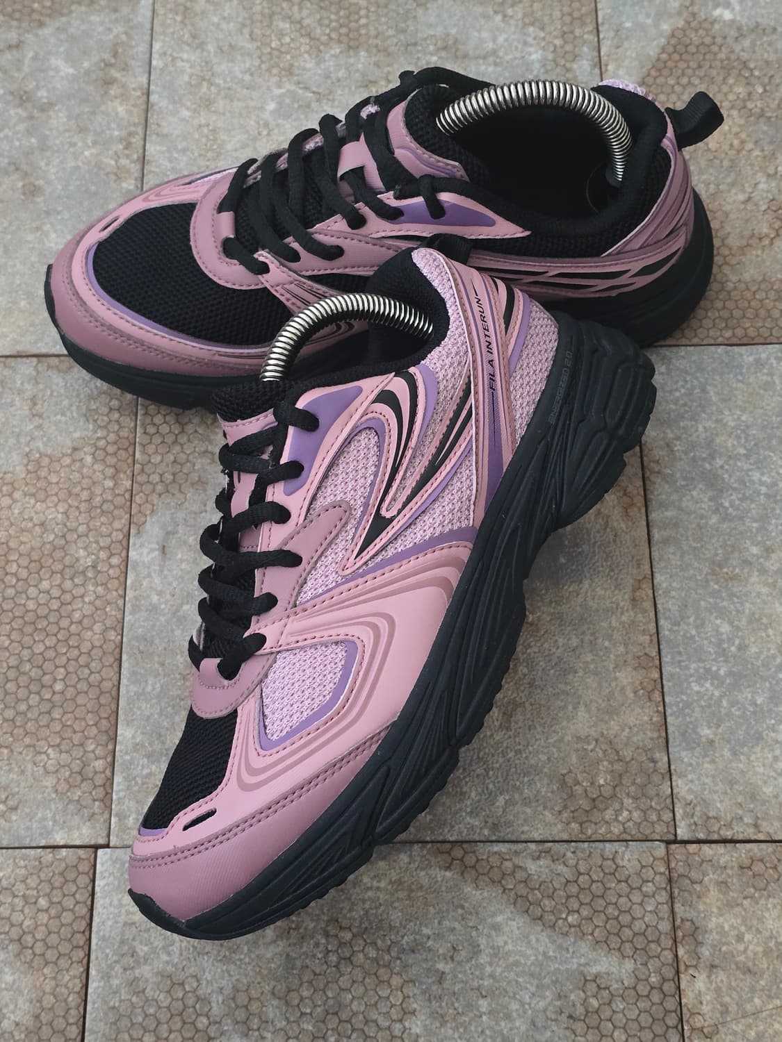 (230)휠라 인터런 핑크 블랙  상품이미지3