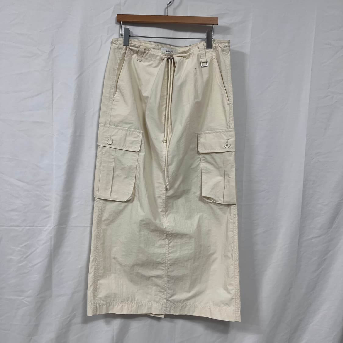 구호플러스 스트링 카고 롱스커트 상품이미지1