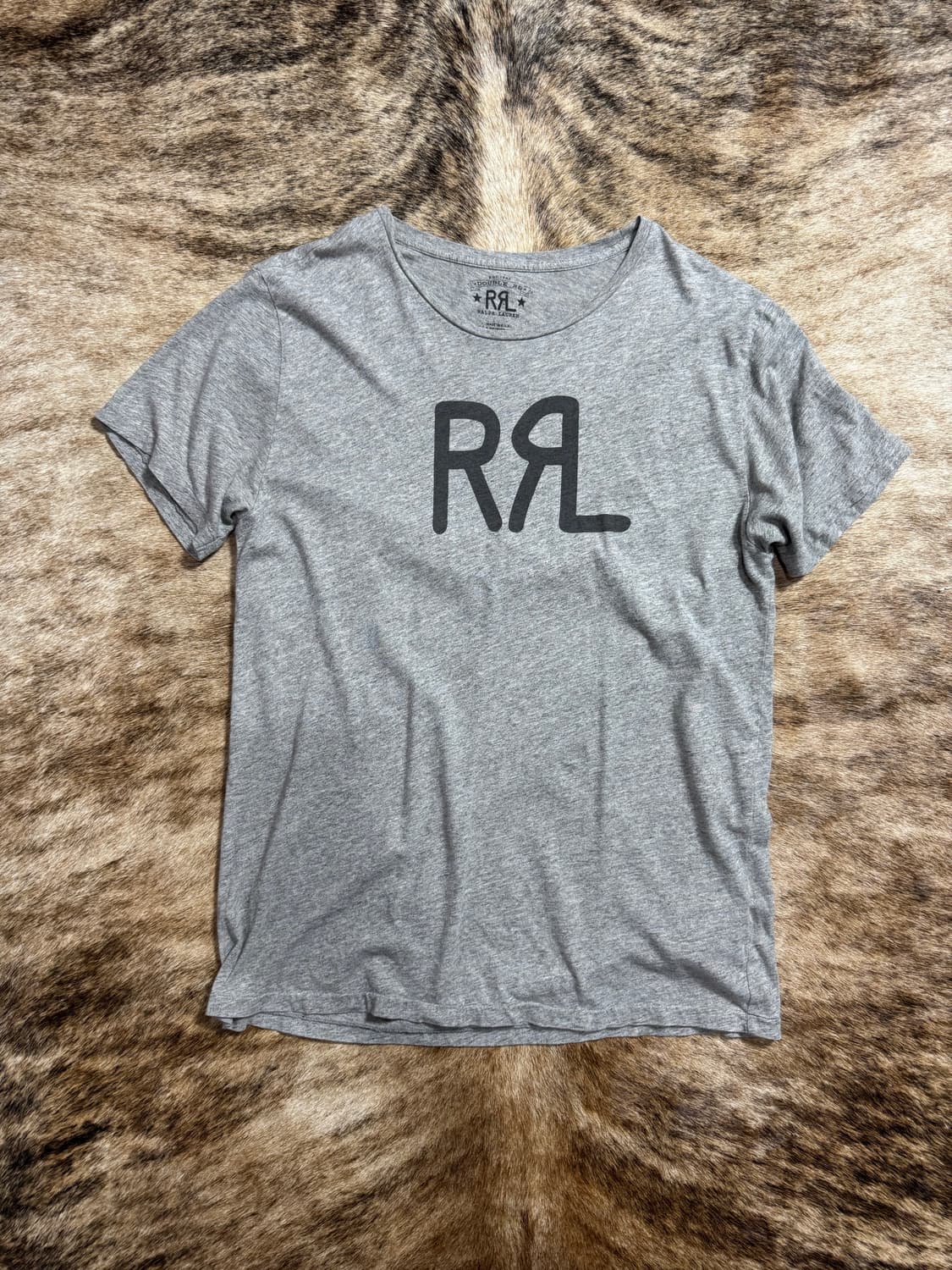 RRL 더블알엘 로고 코튼 반팔 티셔츠 상품이미지1