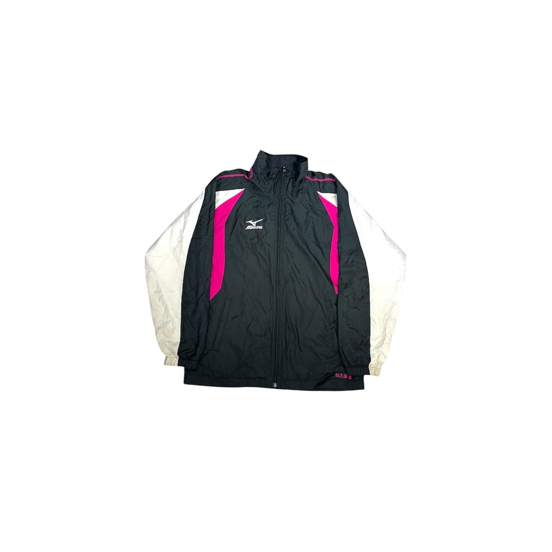 미즈노 차콜 화이트 사이드 라인 바람막이 자켓 S 상품이미지6