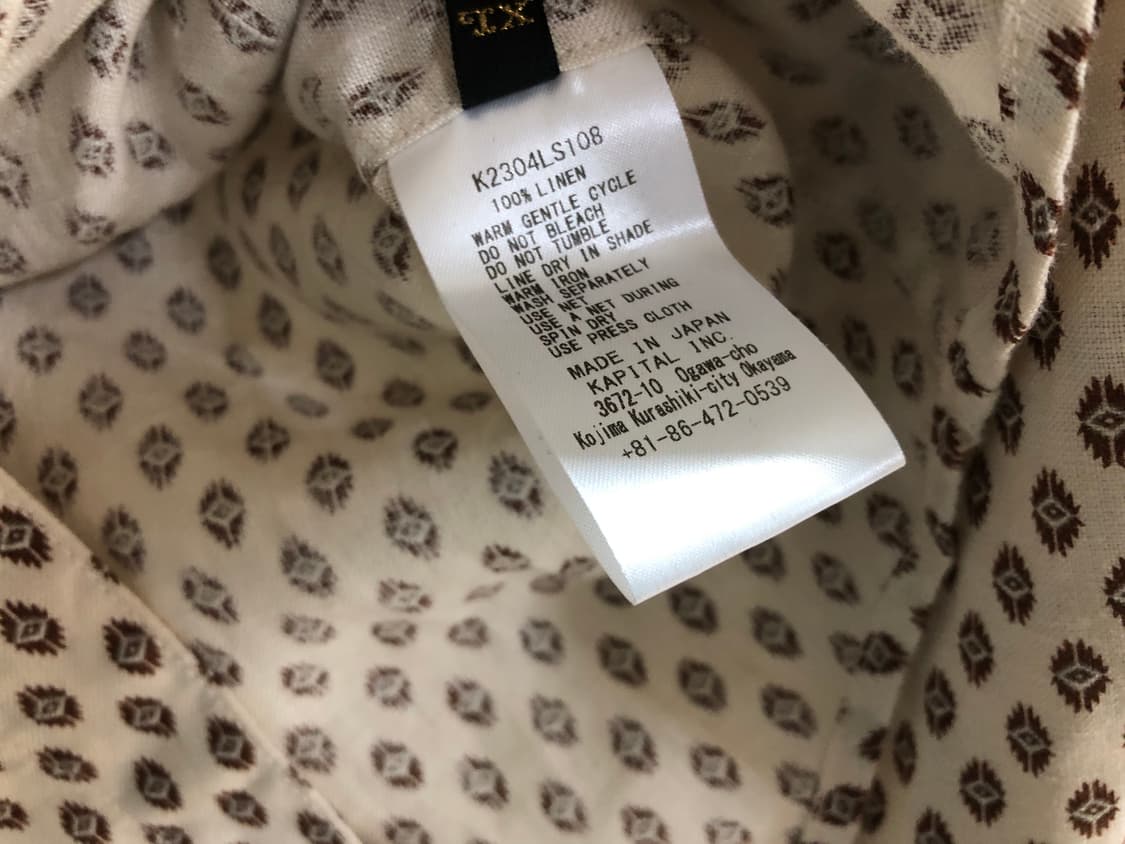 캐피탈 린넨 치마 크레스트 스탠드 셔츠 4사이즈 상품이미지7