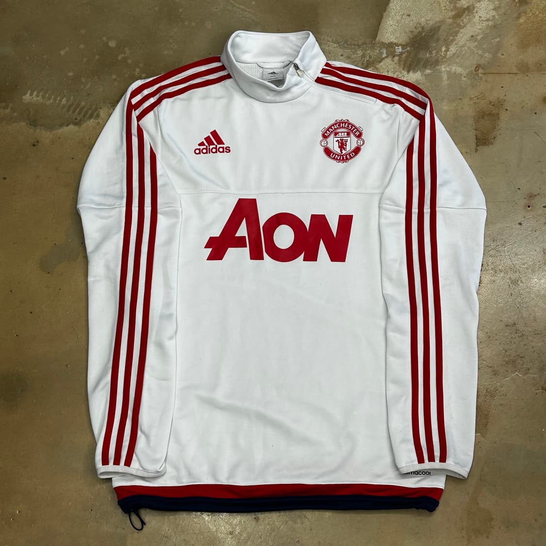 95 아디다스 맨체스터 유나이티드 화이트 트레이닝 탑 상품이미지2