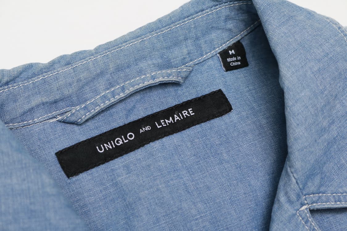 [M] 유니클로 x 르메르 샴브레이 블루종 자켓 상품이미지2