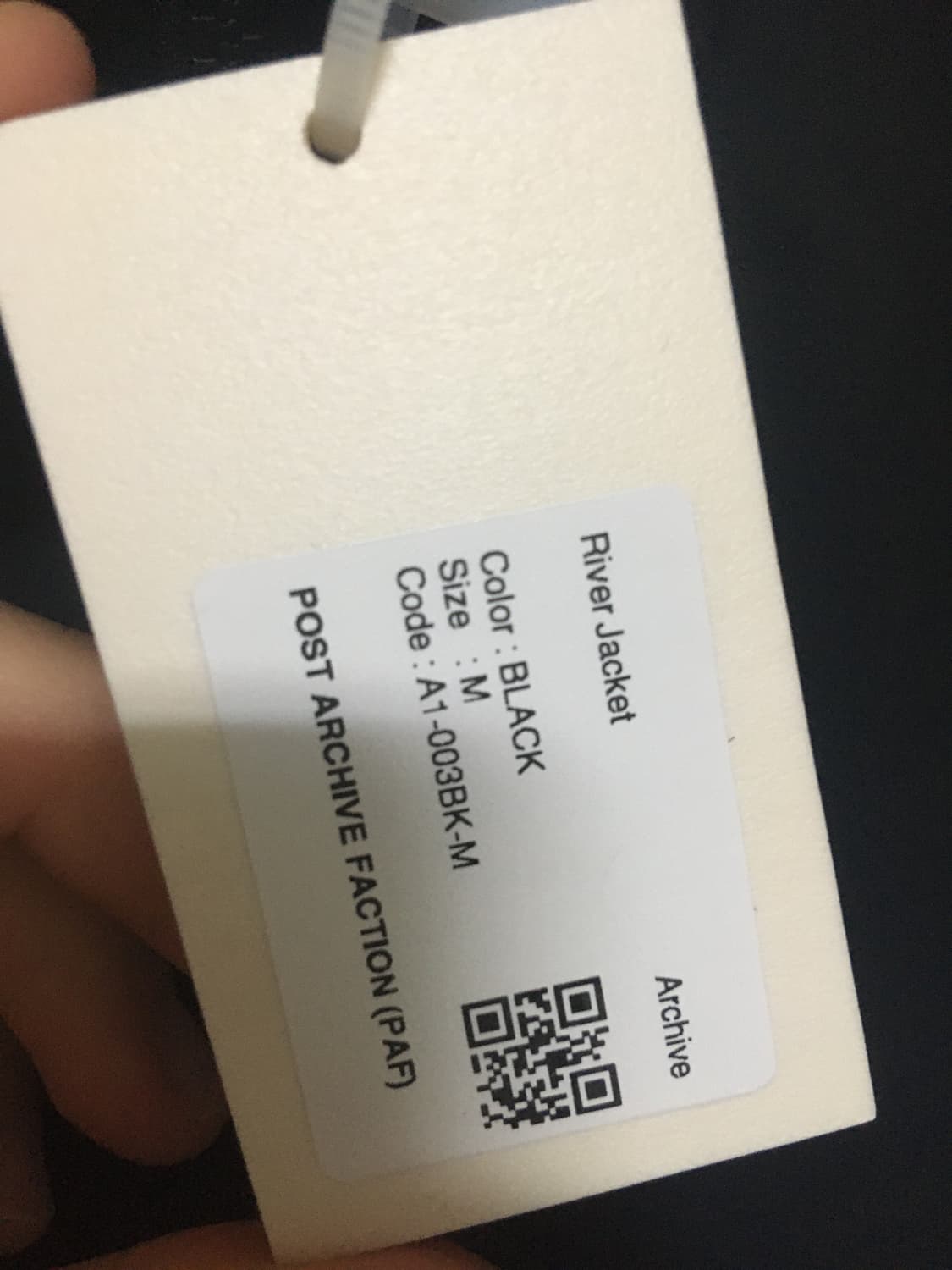 파프 리버자켓 블랙 판매합니다 상품이미지8