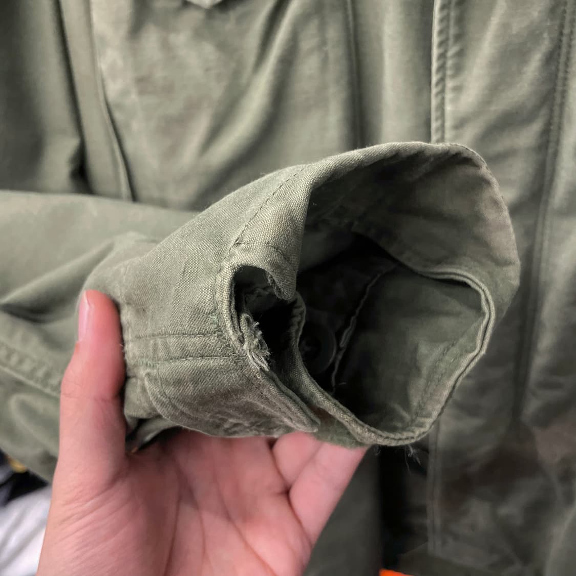 70s M-65 필드 자켓 오리지널 밀리터리 야상 자켓 N352 상품이미지6