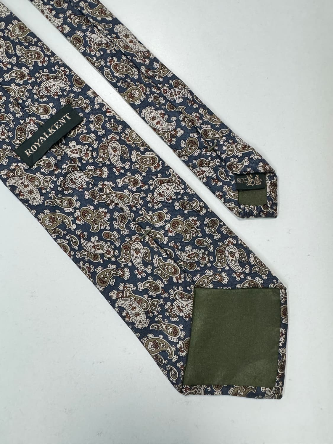 페이즐리 패턴 실크 넥타이 8.7cm 상품이미지5