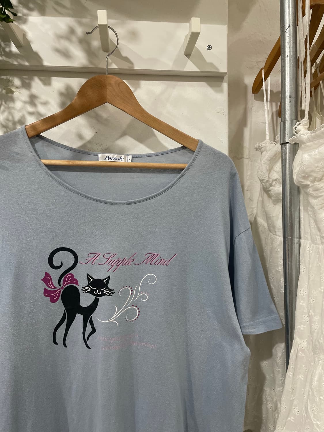 모리 하구미 네코 상의 레이어드 긴팔 세트  상품이미지7