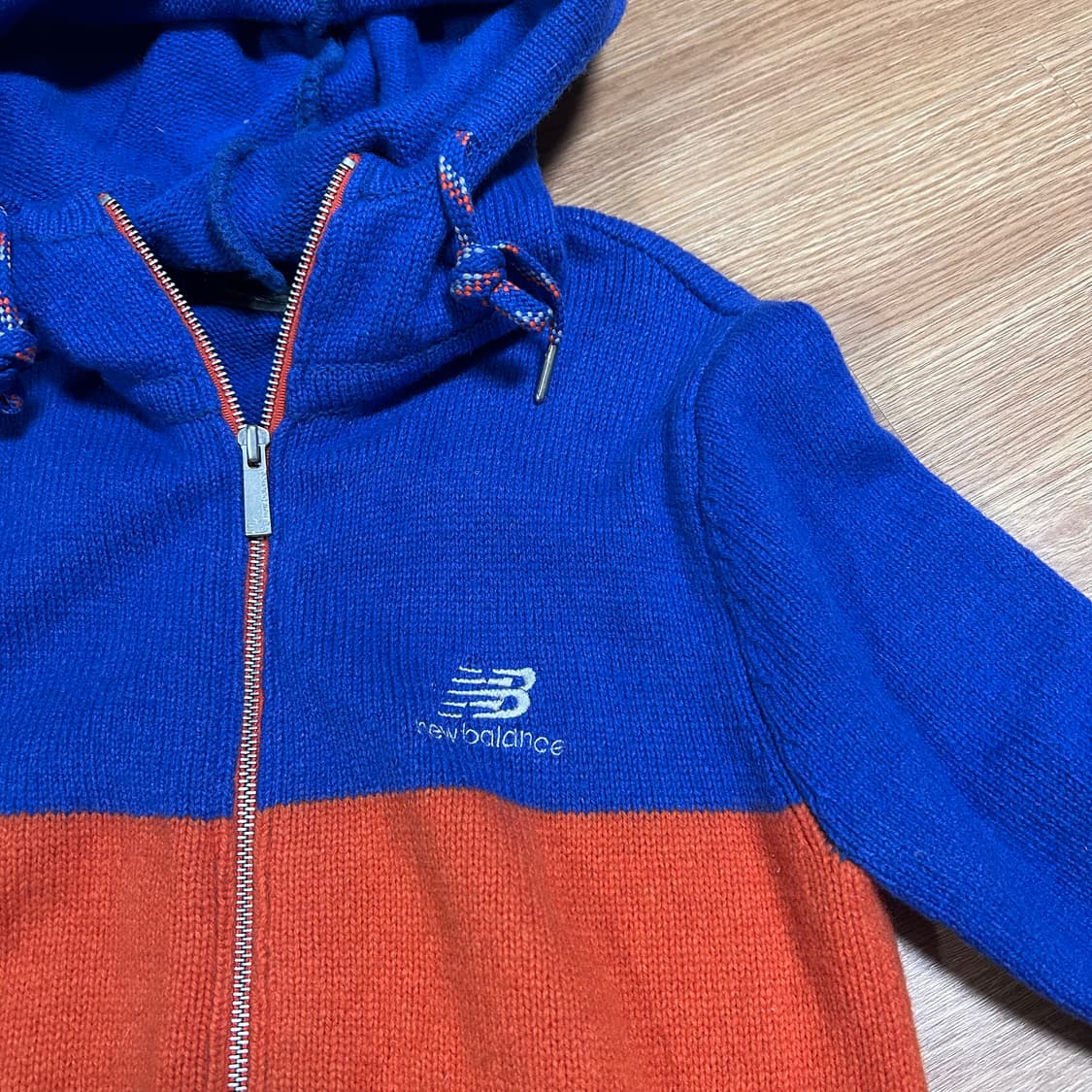 뉴발란스 후드 니트 집업 상품이미지2