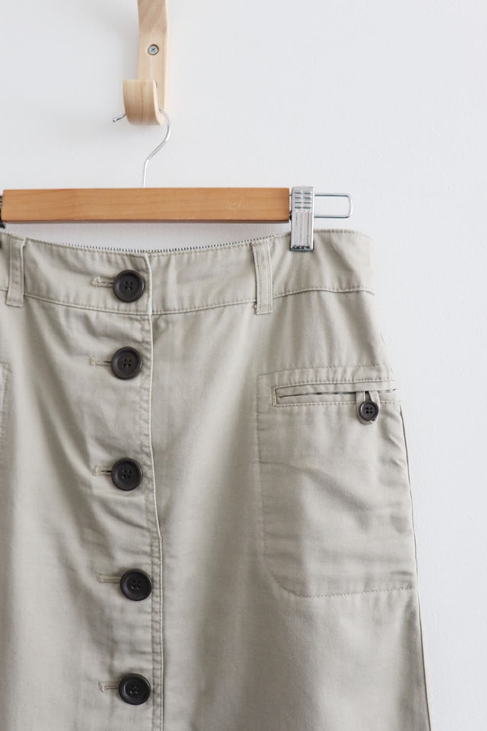 VTG beige midi skirt 상품이미지2