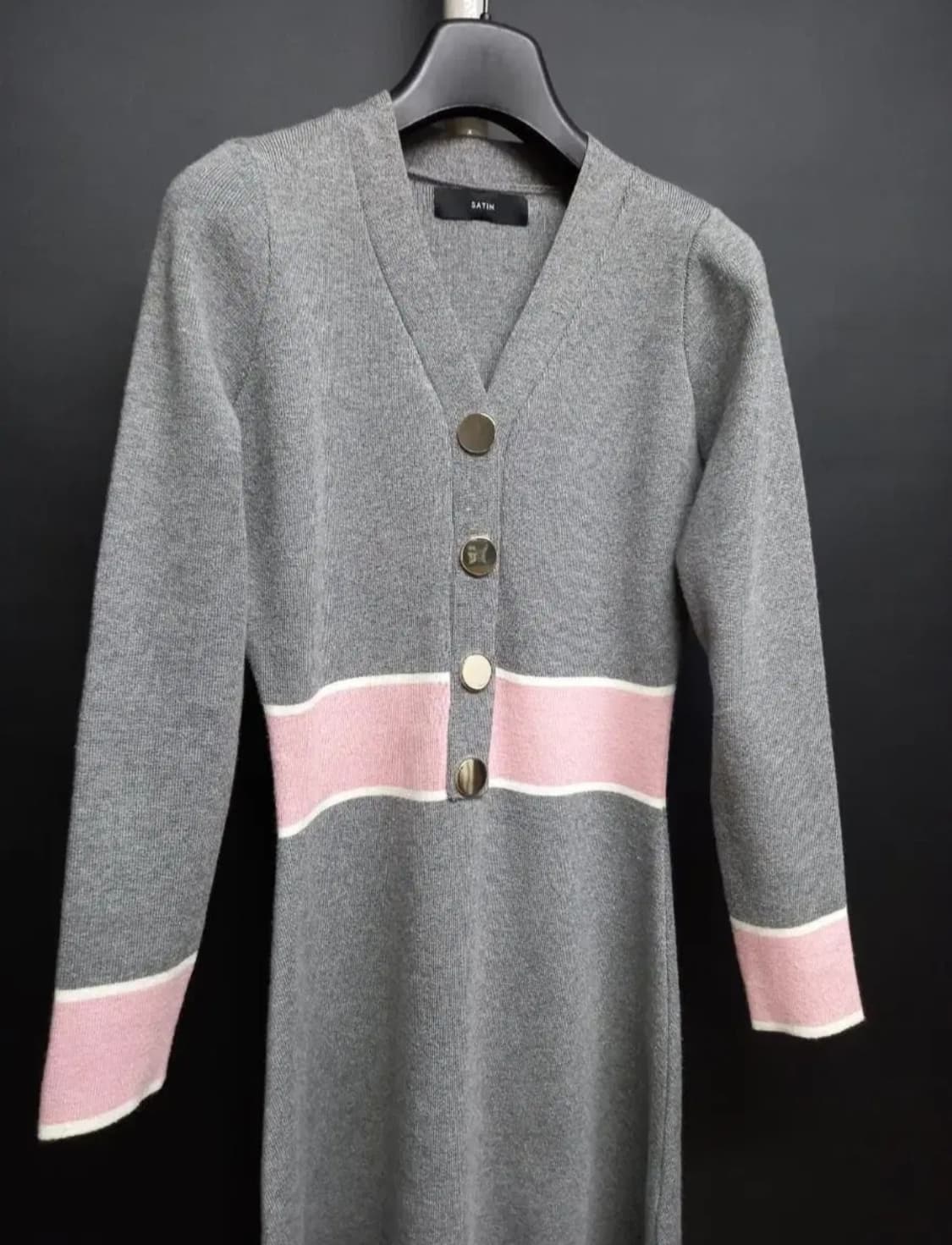 샤틴 SATIN 춘추동 니트 플레어원피스 55 상품이미지3