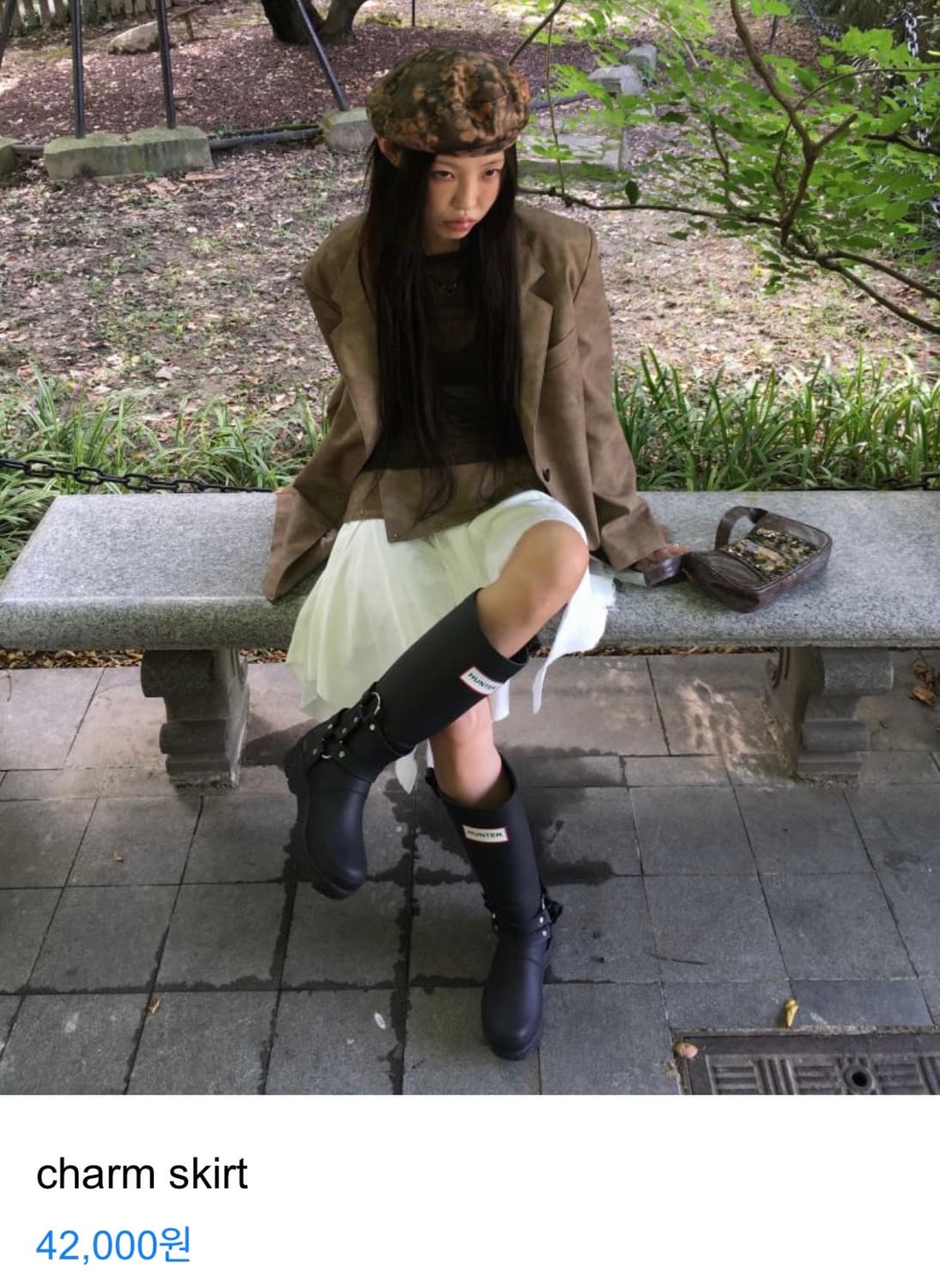 텍스처서울 charm skirt (Black) 새상품 상품이미지2