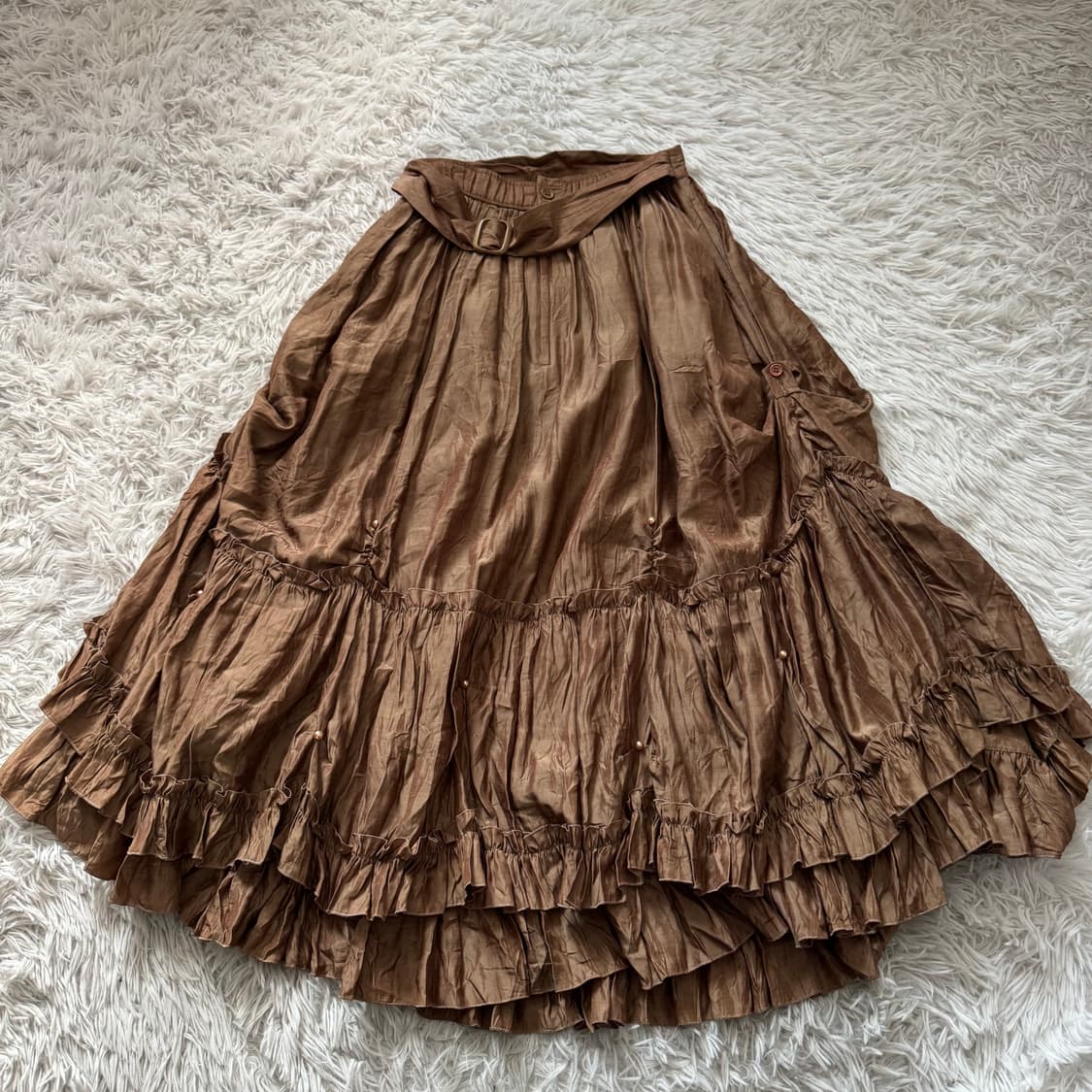 D2 일본빈티지 에스닉 치마 모리걸 긱시크 y2k 빈티지치마 S 28 상품이미지2