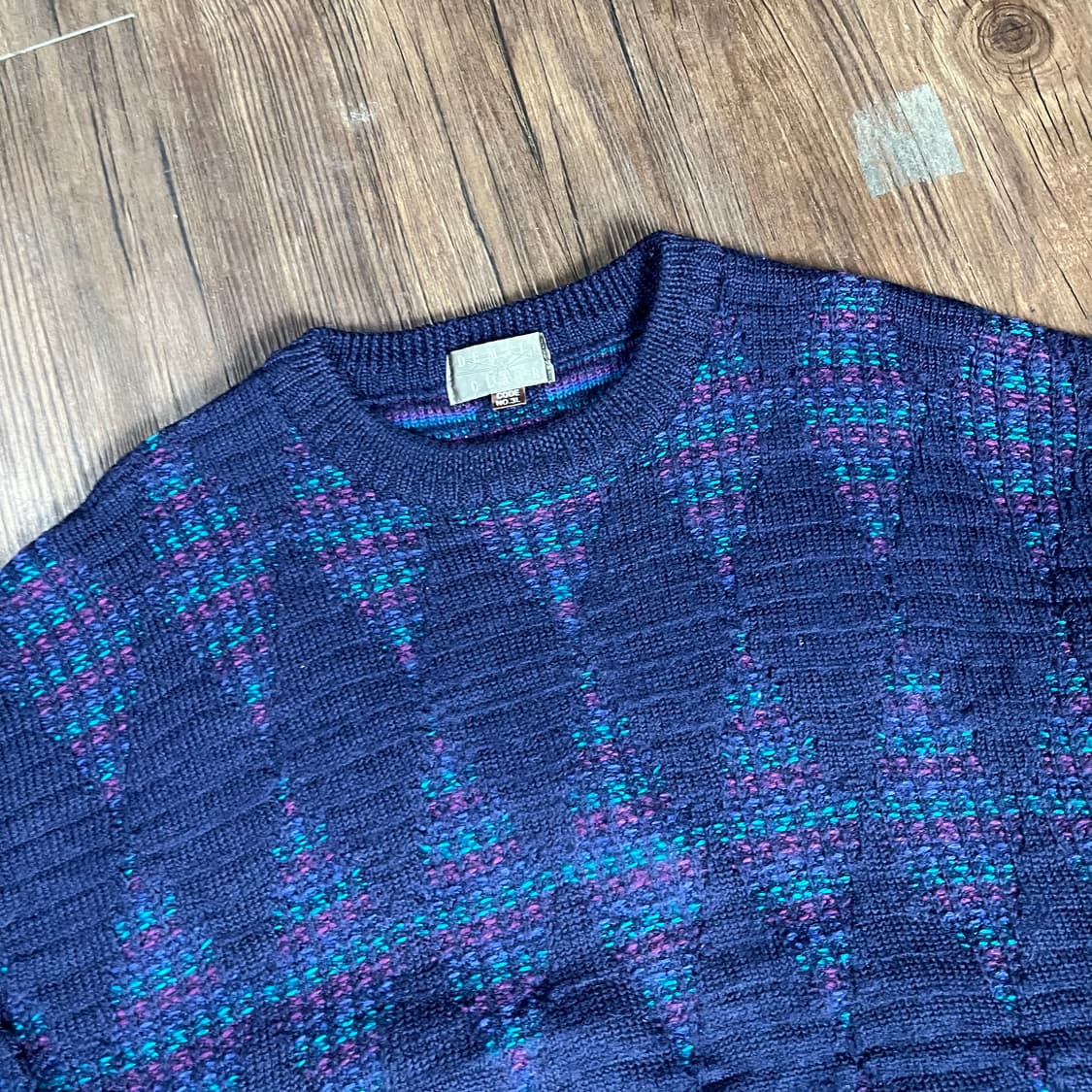 [JPN] 빈티지 아가일 울 니트 상품이미지2