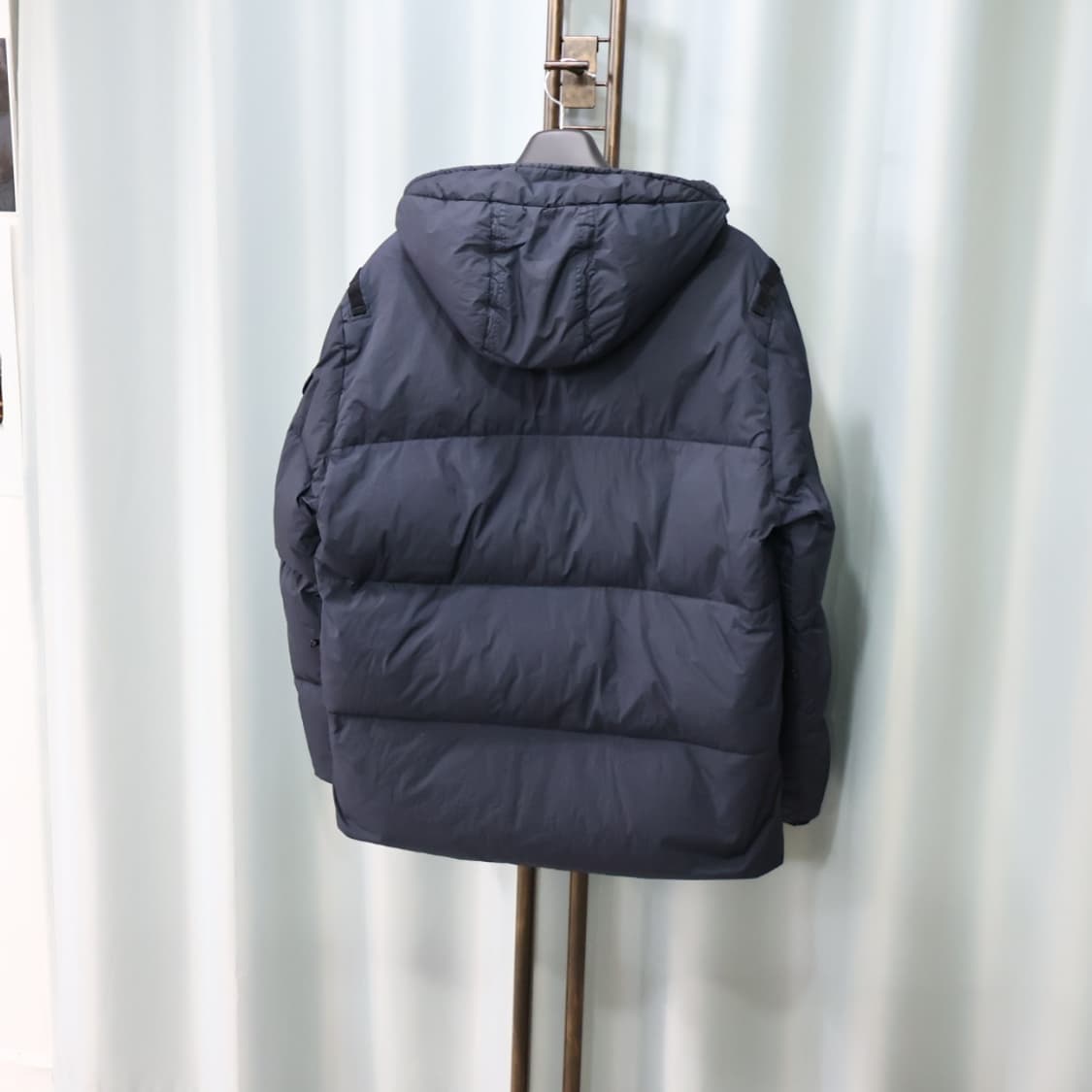 스톤아일랜드 크링클랩스 네이비 나일론 후드 패딩 XL/105 상품이미지7