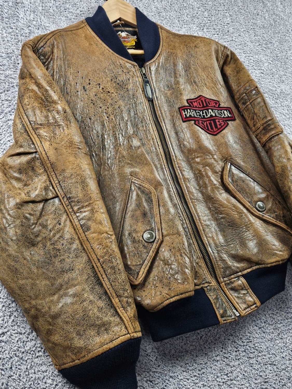 할리데이비슨 모터사이클 스포츠 레더 봄버 자켓 ( M ) / 11136 상품이미지6