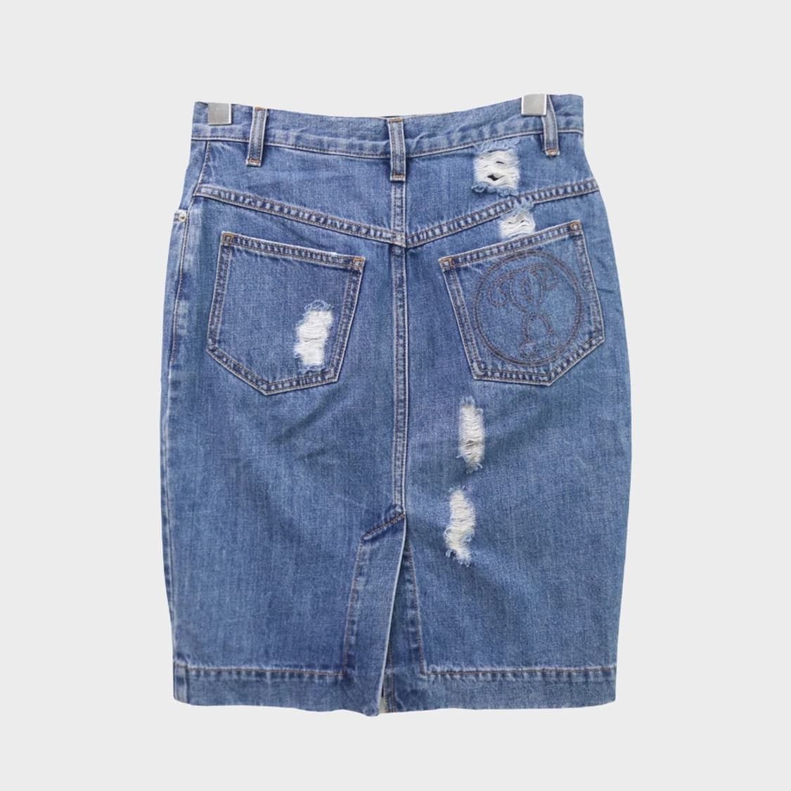 ANN DEMEULEMEESTER 데님 데미지 스커트 66400 상품이미지2