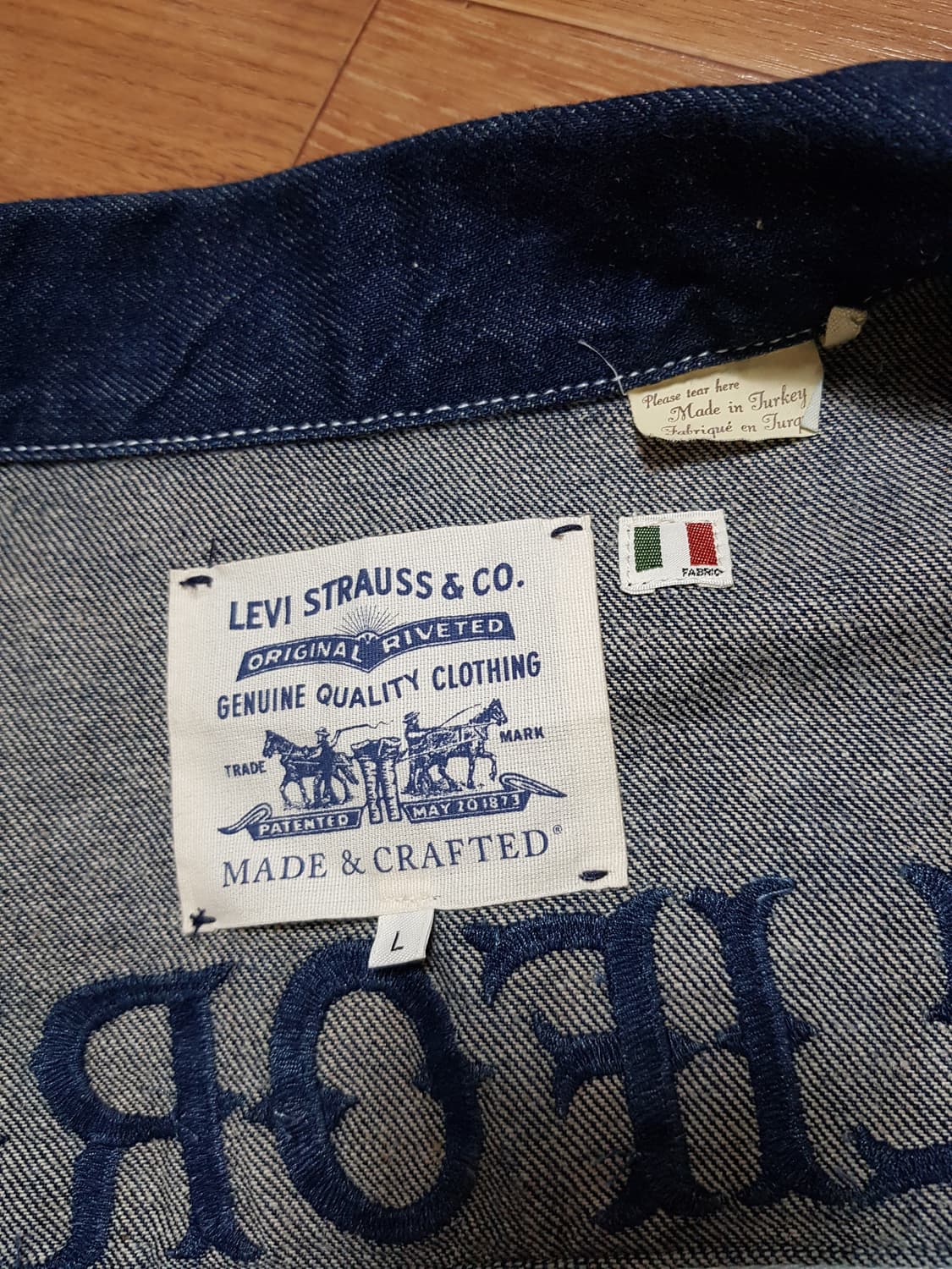 리바이스 LVC 타입2 WORN 데님 트러커 자켓  상품이미지7