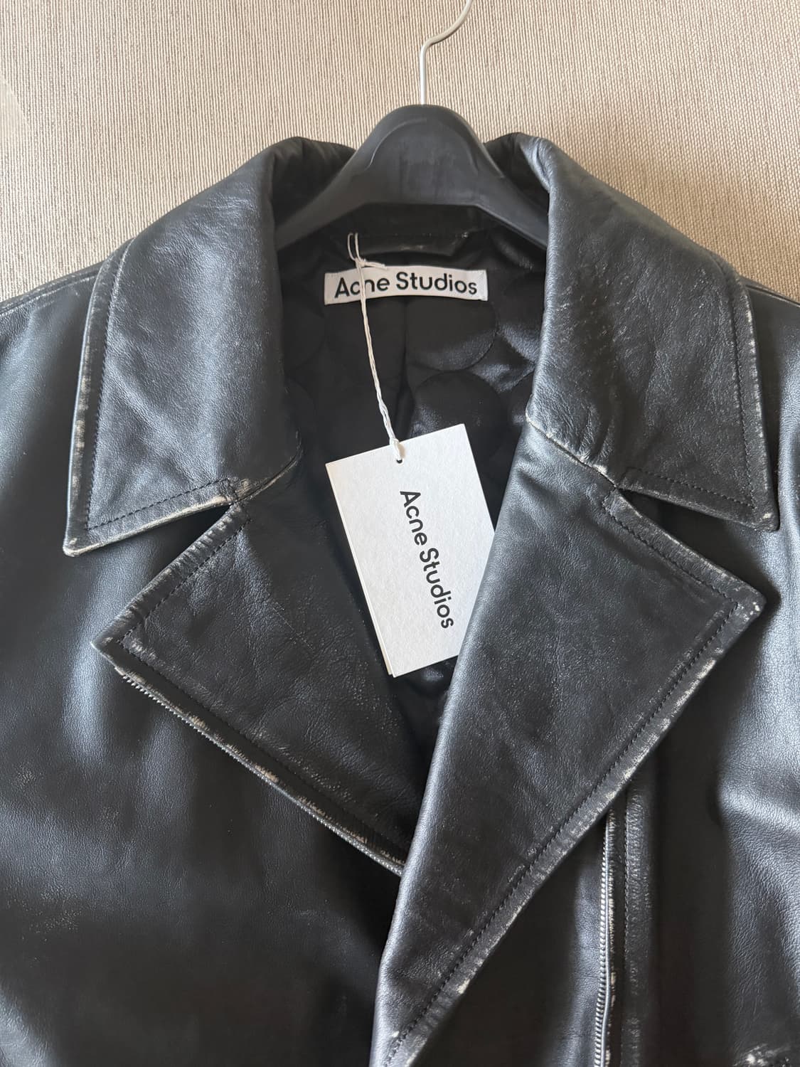 Acne Studios 가죽 바이커 재킷 상품이미지7