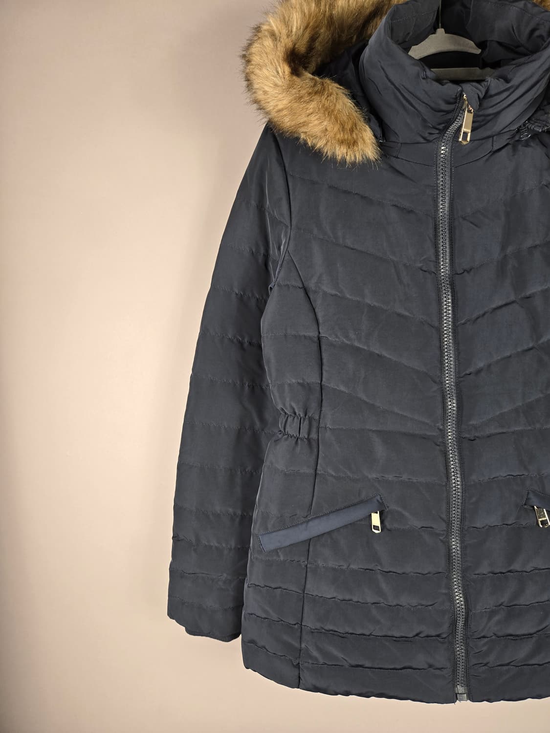 [무료배송]타미힐피거 S 여성 다운 패딩 점퍼 네이비 상품이미지3