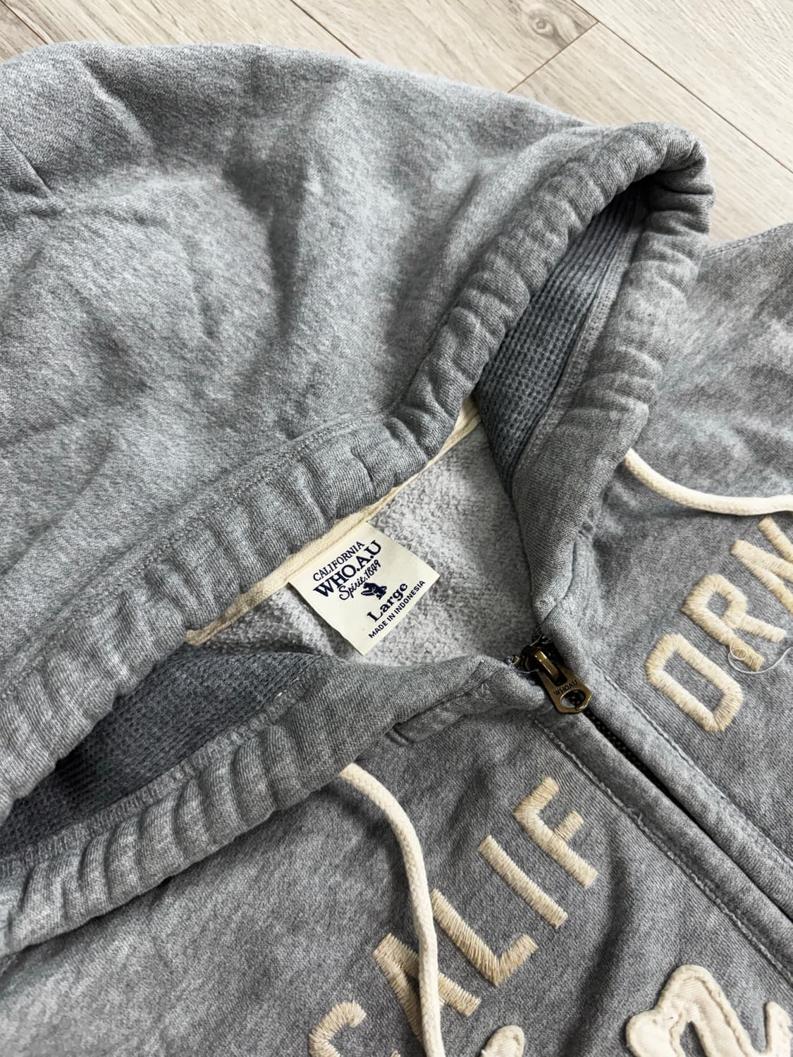 후아유 그레이 후드집업 상품이미지5